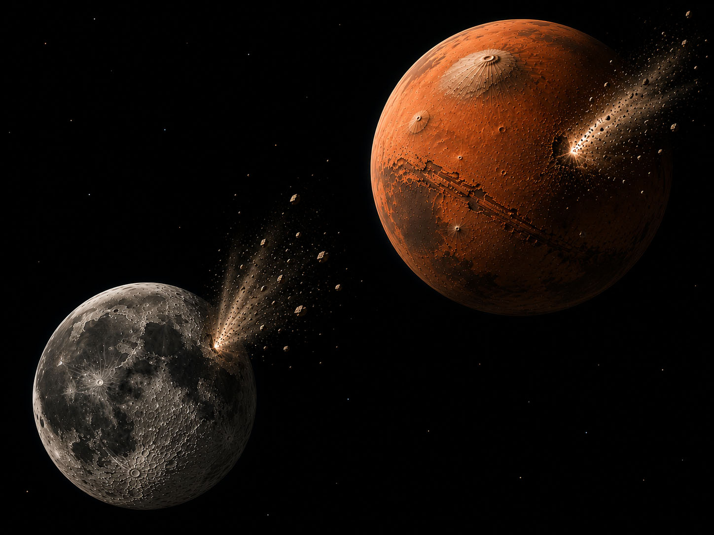 火成活動を経験した、月・火星由来の隕石